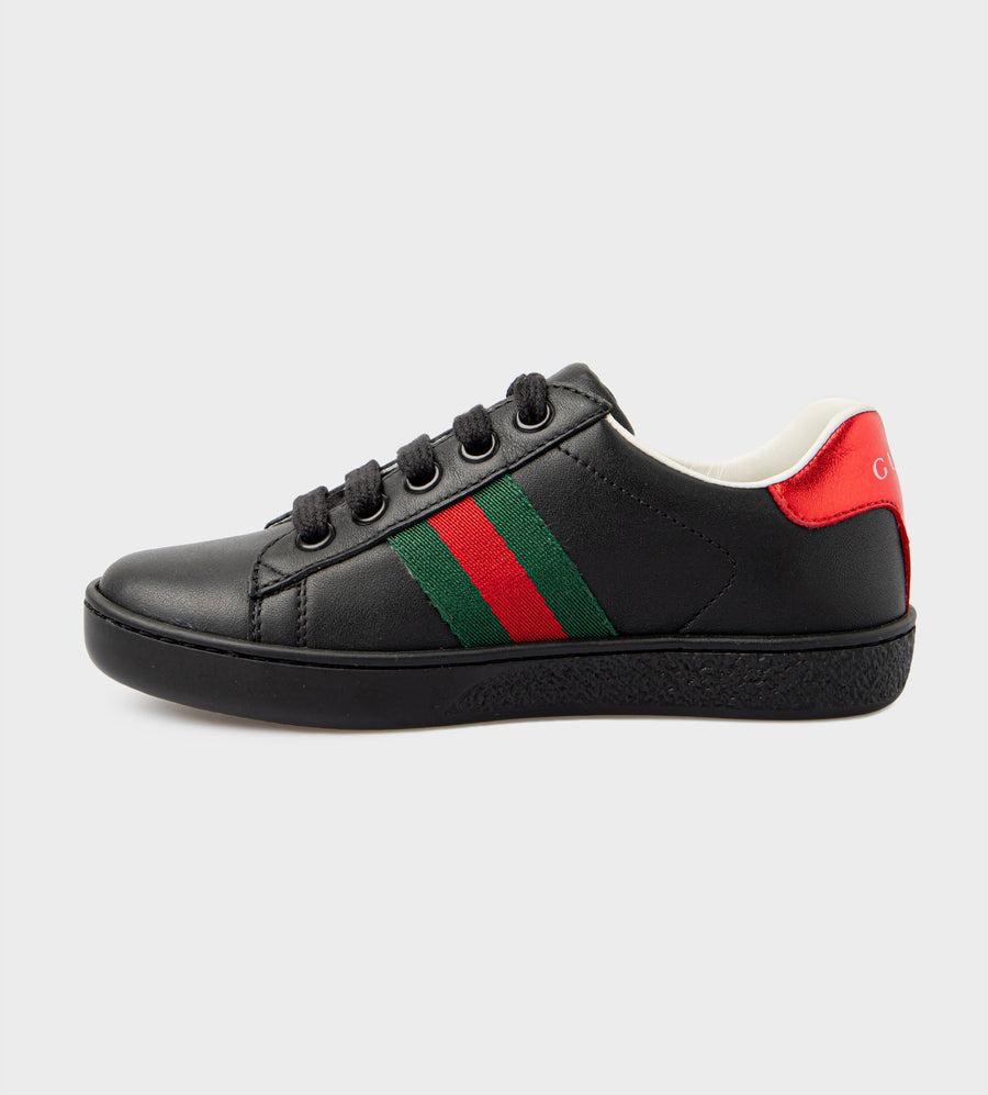 Ace Leather Sneaker Black