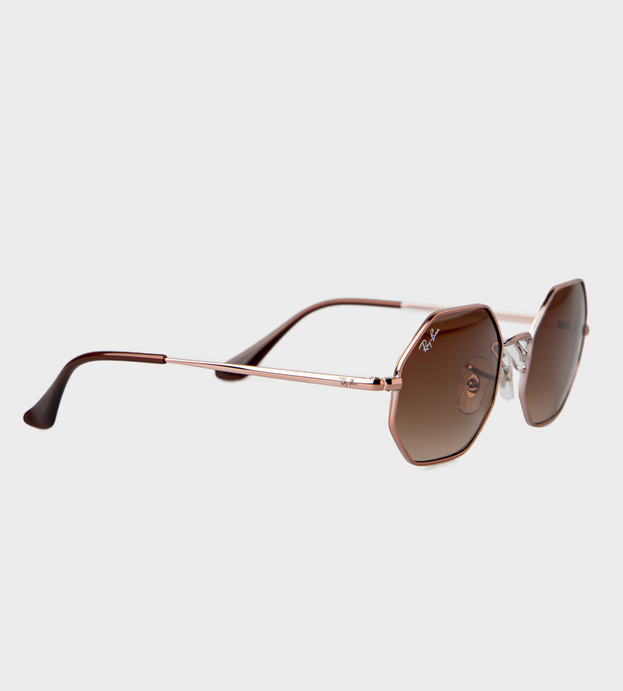 Junior Octagon Sunglasses Brown