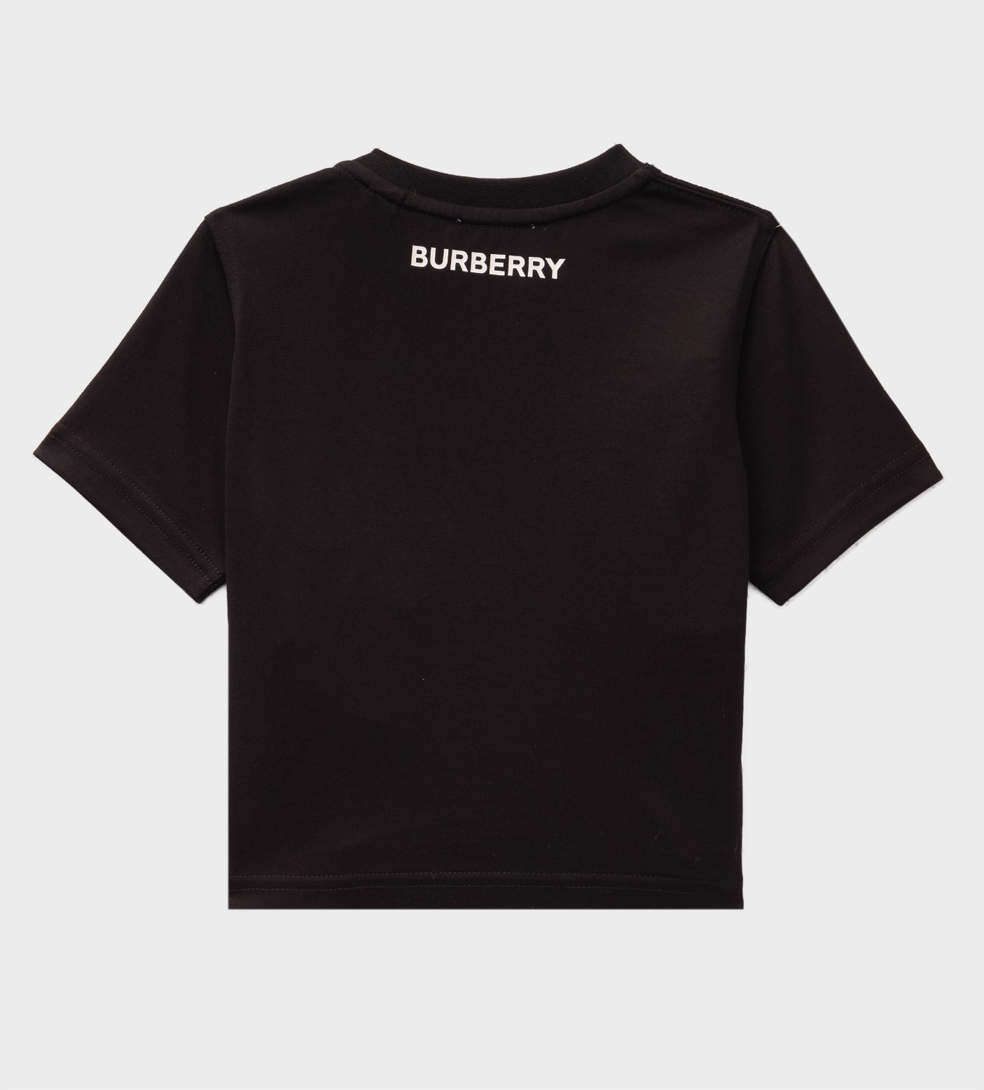 Baby Vintage Check Cotton Jersey T-shirt Black