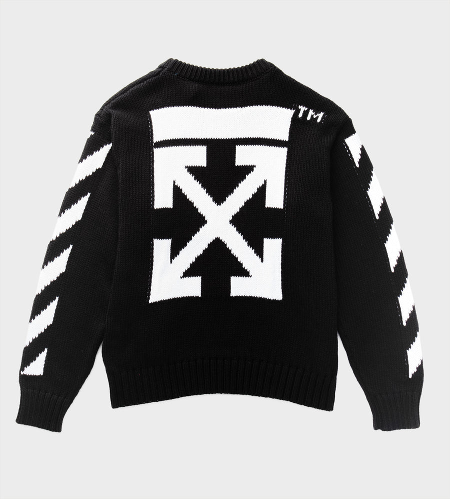 Rubber Arrow Crewneck Sweatshirt Black