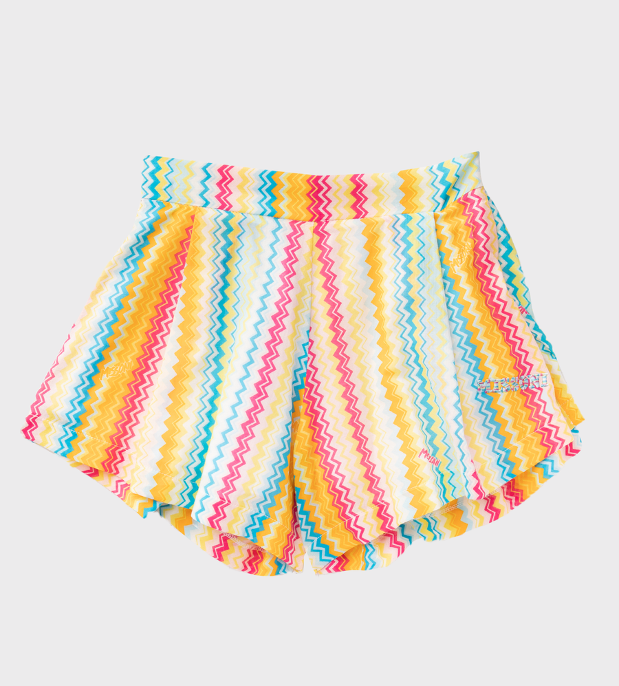 Zigzag Print Shorts Multi