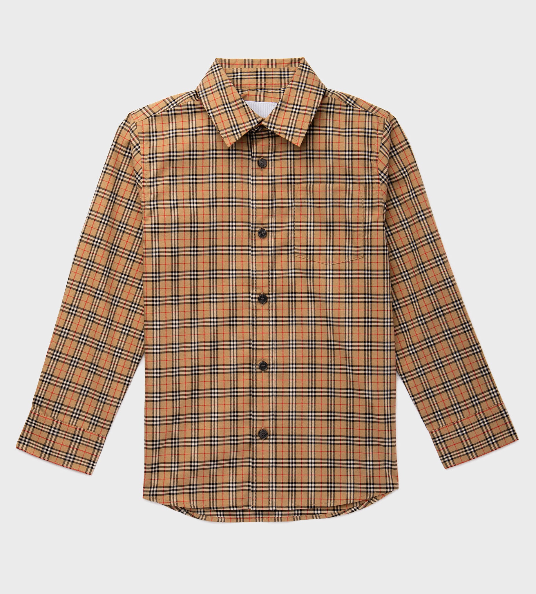 Classic Check Shirt Beige