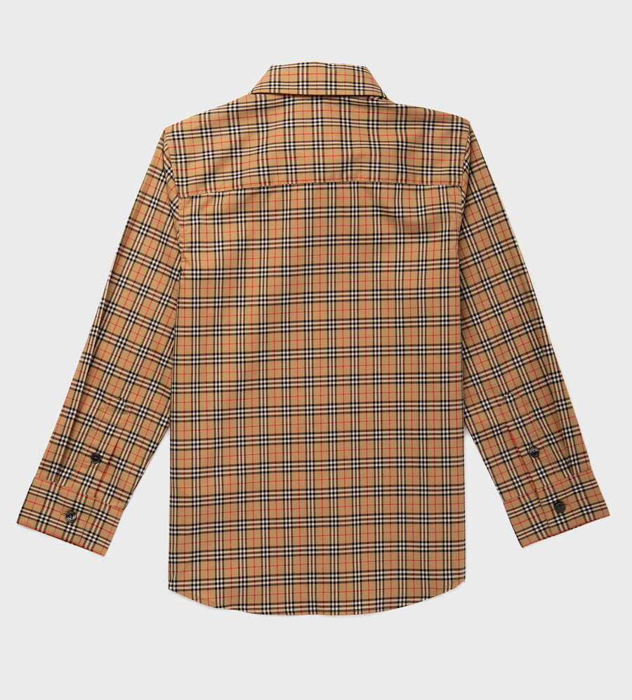 Classic Check Shirt Beige