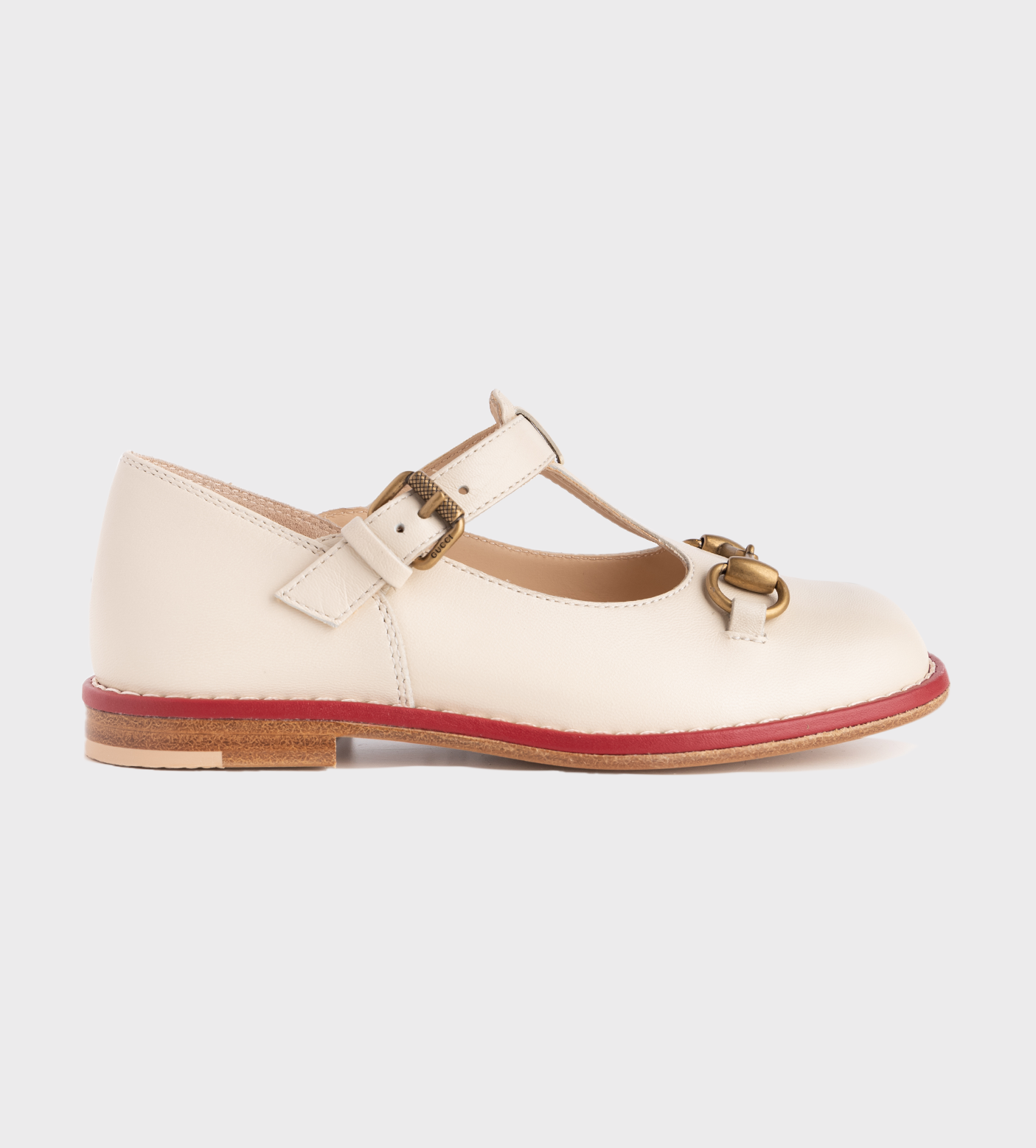 Ballet Flat Horsebit Ivoire