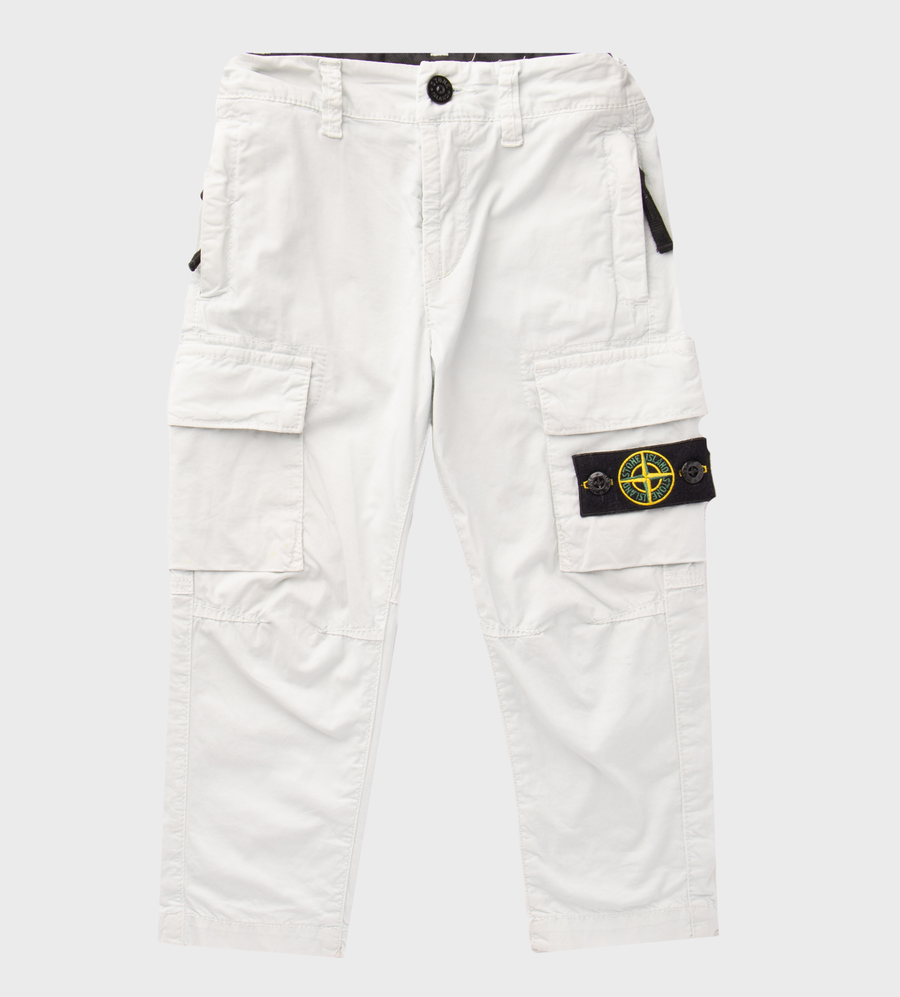 Logo Patch Trousers Pearl Grey