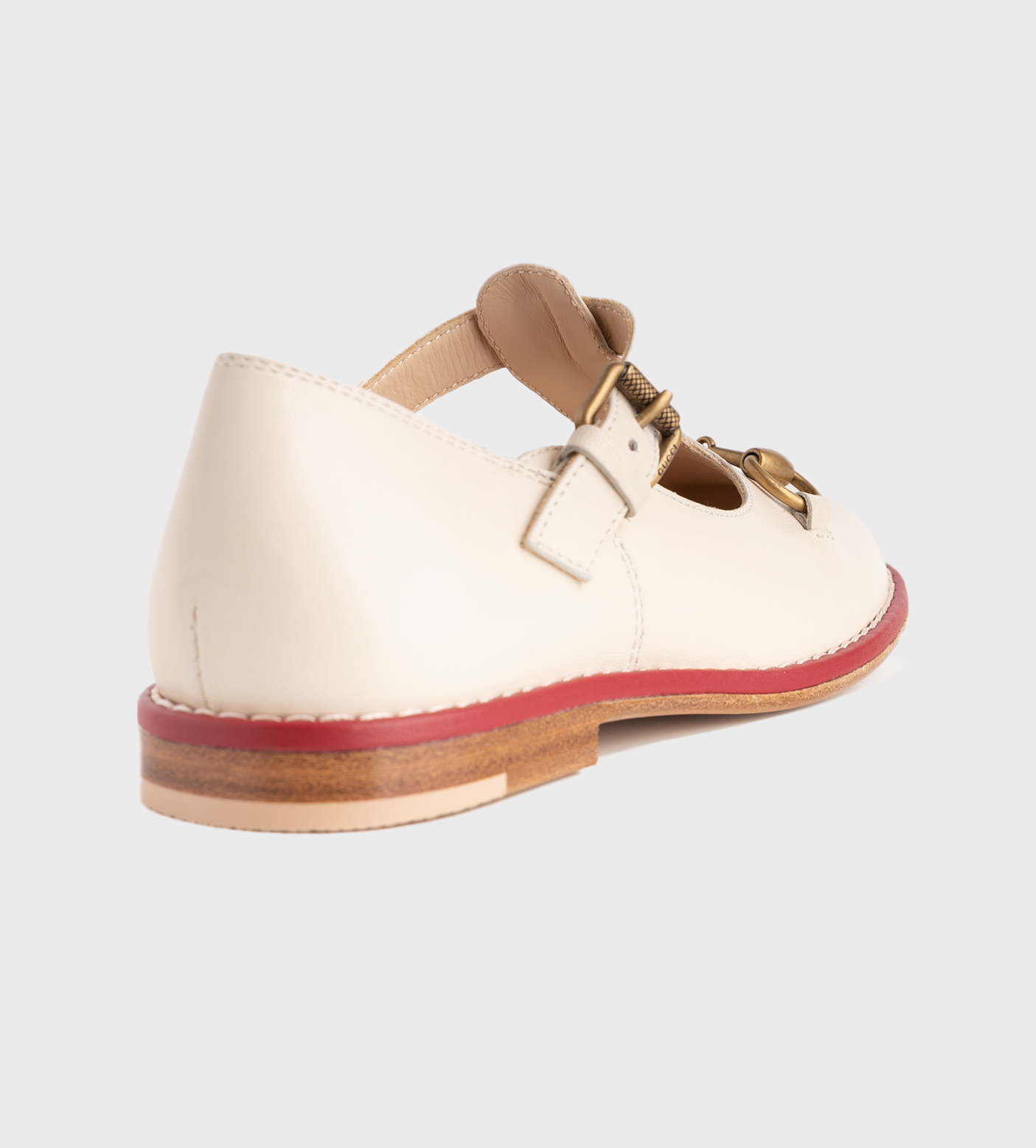 Ballet Flat Horsebit Ivoire