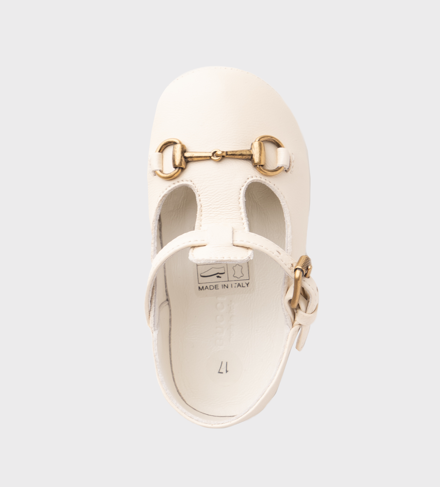 Baby Ballet Flat with Horsebit Ivoire