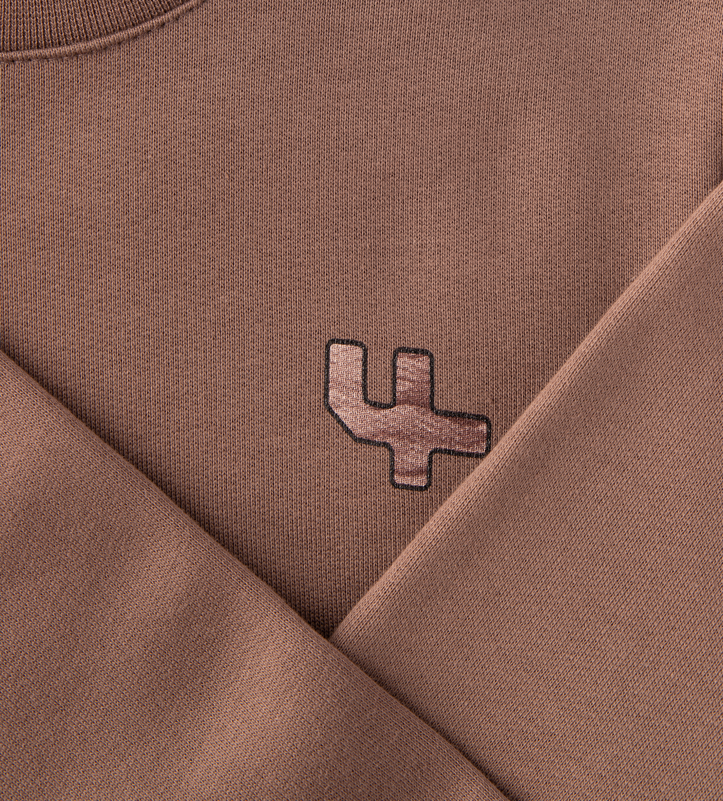 Outline Logo Crewneck Coffee Quartz