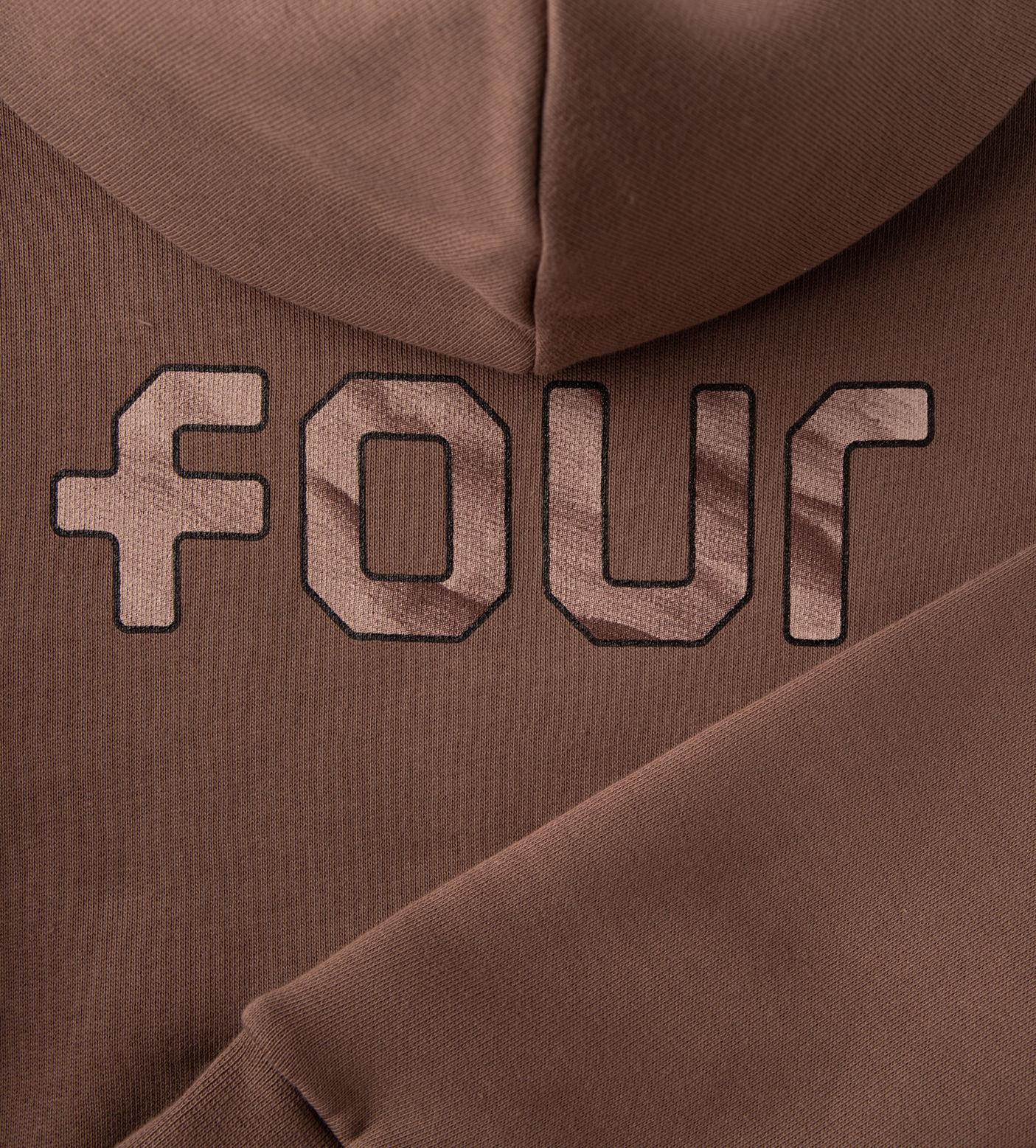 Outline Logo Hoodie Coffee Quartz