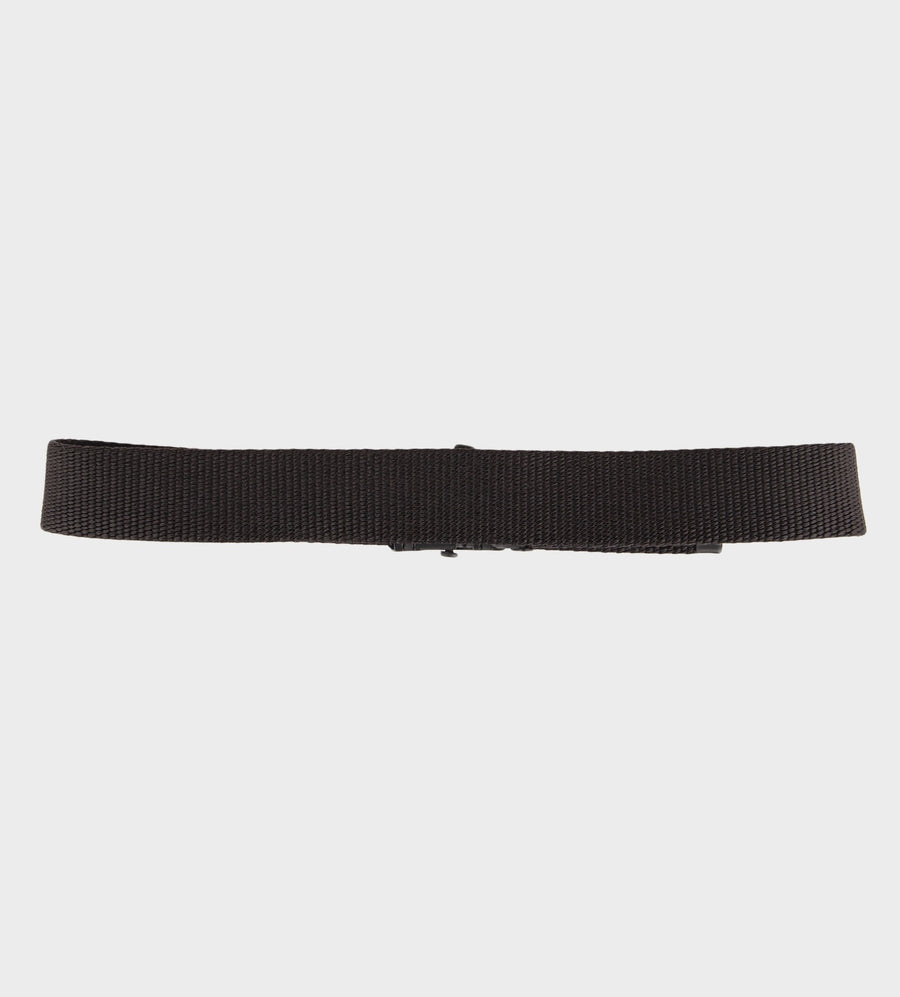 Tonal Logo-Buckle Belt Black