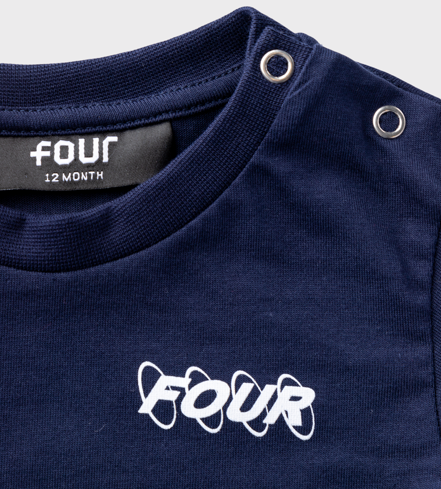 FOUR Baby Circles Logo T-shirt in Marine Blue