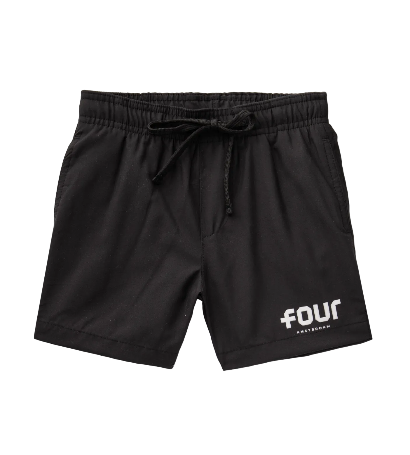FOUR Logo Swim Shorts in Black White