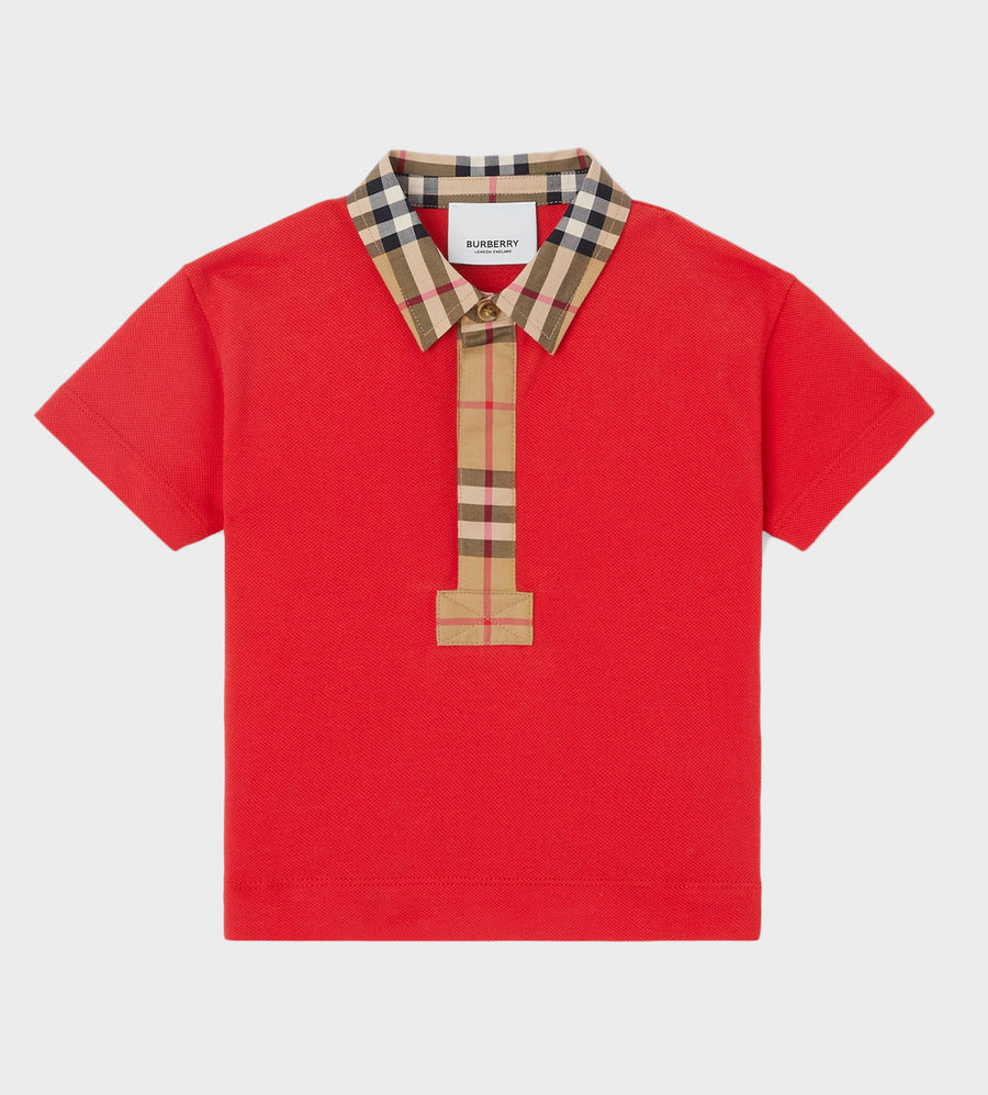 Baby Cotton Polo Shirt Red