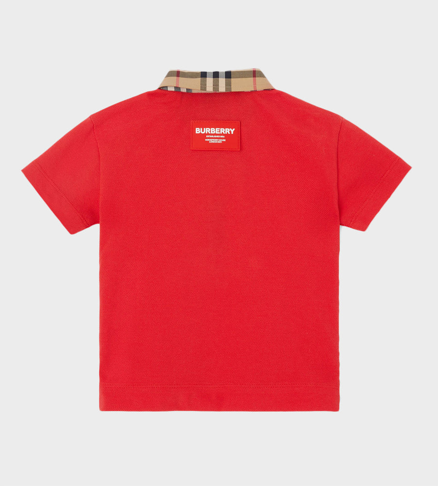 Baby Cotton Polo Shirt Red
