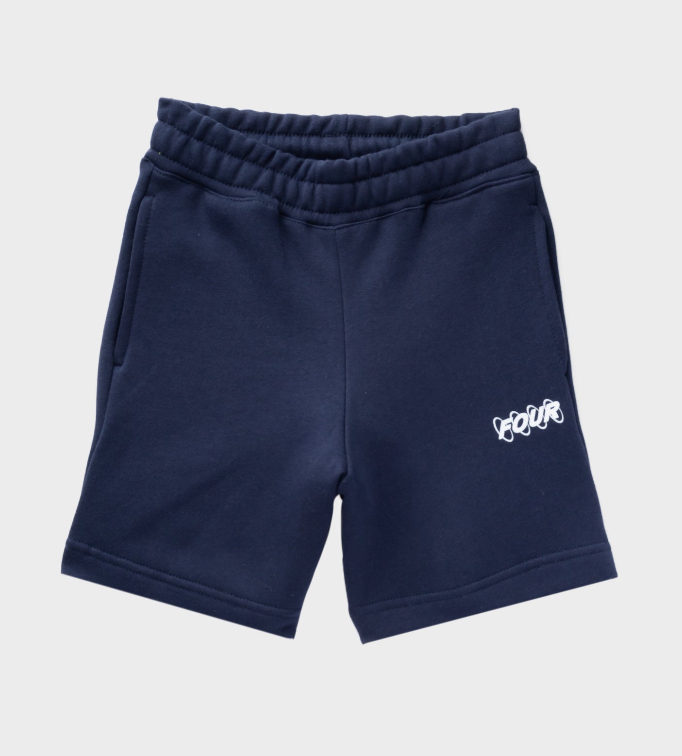 Diesel Kids logo-print cotton track shorts - Blue
