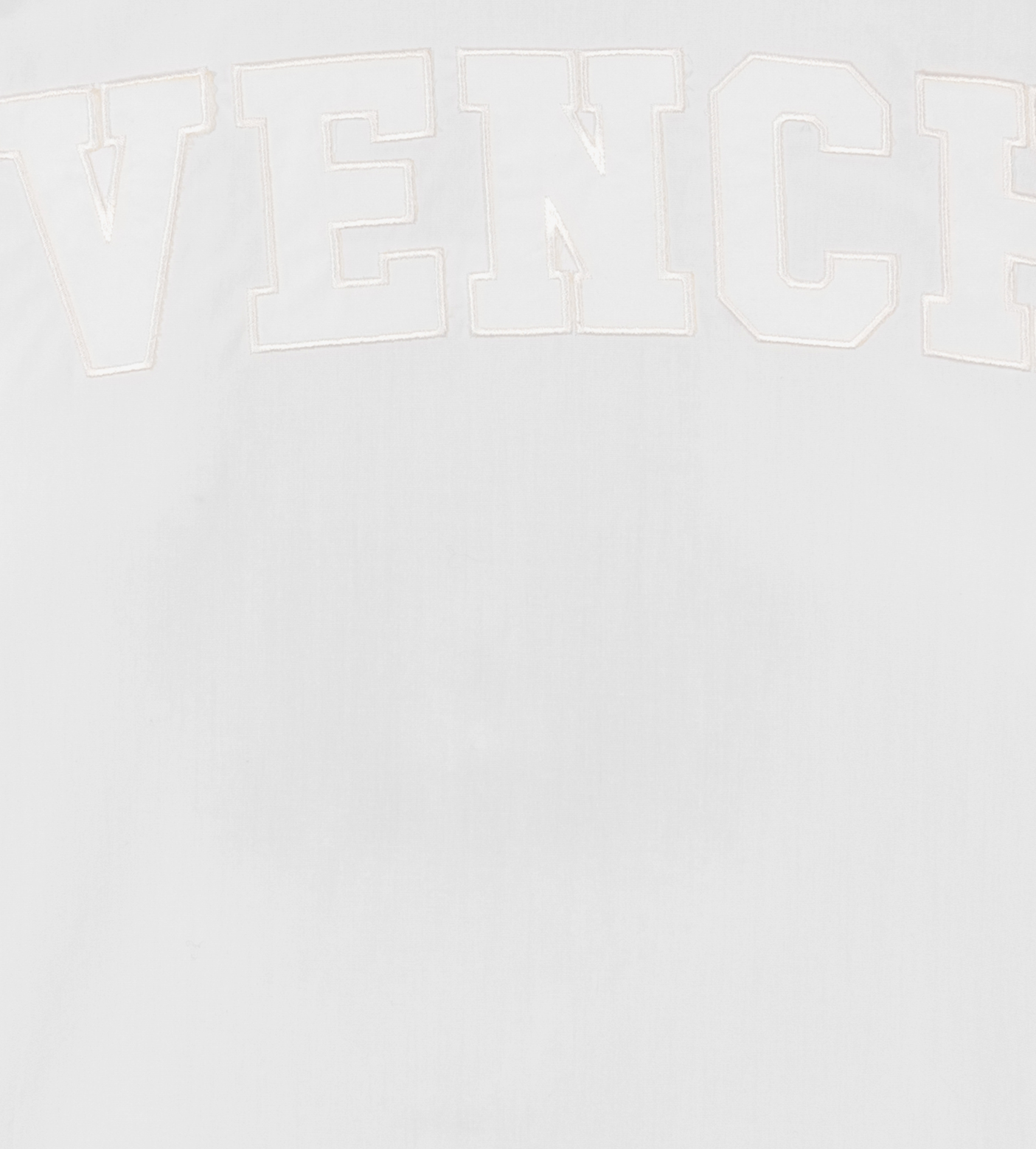 Logo-Patch Zip-up Shirt White