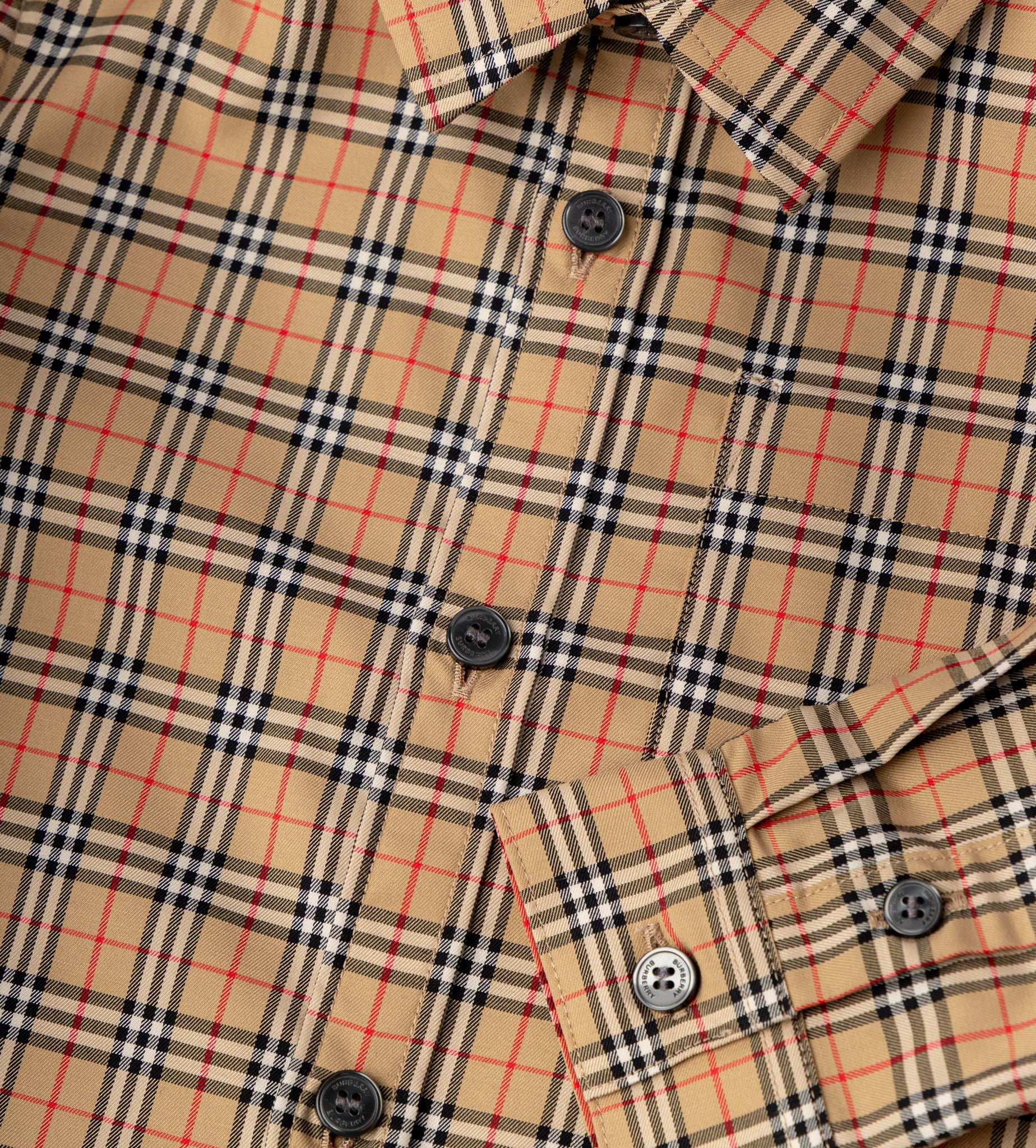 Classic Check Shirt Beige