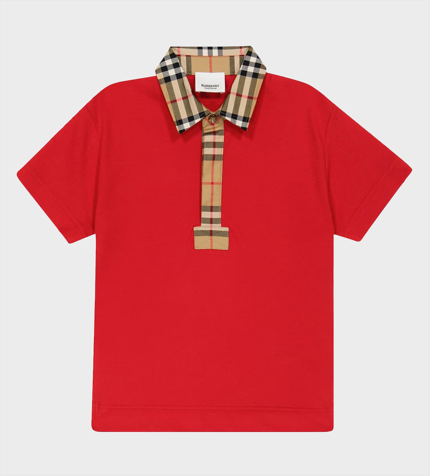 Cotton Polo Shirt Red