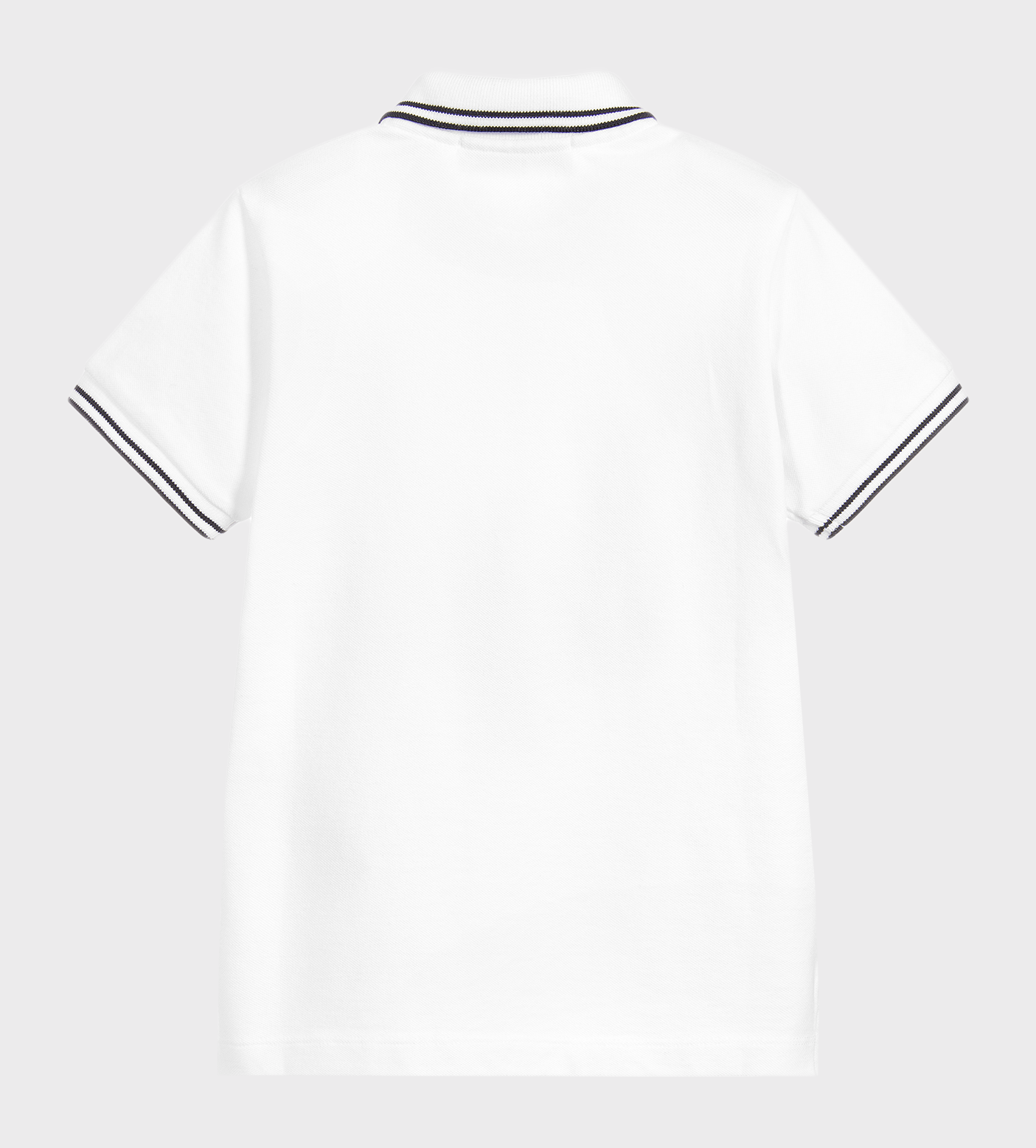 Compass-Patch Polo Shirt White